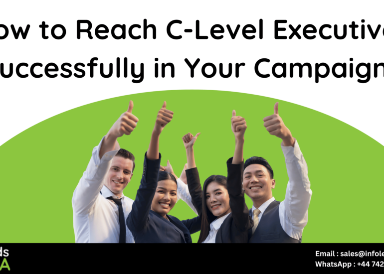 Reach C-Level Executives Successfully in Your Campaigns Image by Infoleads Data