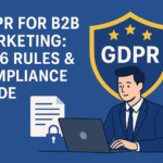 Infographic showing GDPR for B2B marketing rules and compliance guide
